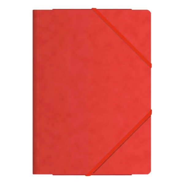 Dohe Carpeta de Gomas con Tres Solapas - Tamaño Folio - Fabricada en Cartulina de Primera Calidad - Plastificada - Cierre con Gomas Planas · Pack de 10 uds.