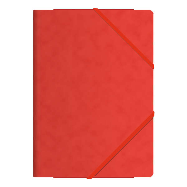 Dohe Carpeta de Gomas con Tres Solapas - Tamaño Folio - Fabricada en Cartulina de Primera Calidad - Plastificada - Cierre con Gomas Planas · Pack de 10 uds.