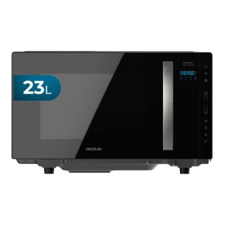 Cecotec GrandHeat 2300 Flatbed Touch Microondas sin Plato - 800W - Capacidad 23L - Panel Tactil - 8 Funciones Preconfiguradas - Revestimiento Ceramico - Temporizador - sinPlato Giratorio - C