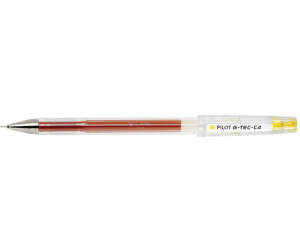 Pilot Boligrafo de Gel G-Tec C4 - Extra Fino - Recargable - Punta de Bola 0.4mm - Trazo 0.2mm - Color Amarillo · Pack de 12 uds.