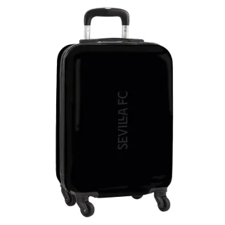 Safta Sevilla FC Teen Maleta Trolley de Cabina 20” - Cierre con Candado - Bolsillo de Red - Cintas con PVC - Ruedas 360º - Asa Flexible PVC - Mango Extensible - 40.1L - 345x200x550mm - Color