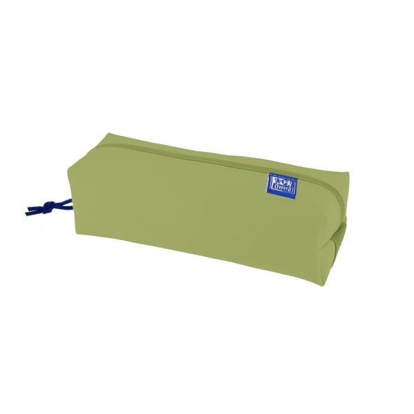 Oxford Kangoo Live and Go Estuche Cuadrado Grande - Goma Elastica para Cuadernos - Color Verde