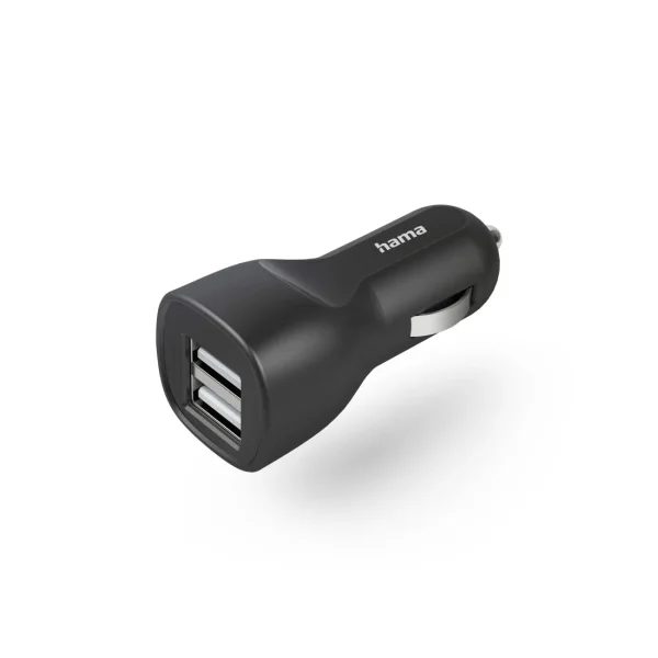 Hama Cargador de Coche 12W - 2xusb-A - Color Negro