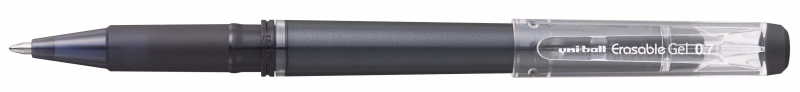 Uni-ball UF-222 Roller de Gel Borrable - Punta de Bola 0.7mm - Tinta Termosensible - Doble Goma Borradora - Color Negro · Pack de 12 uds.