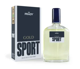 Prady Colonia de Hombre Gold Sport - Frasco de 90 ml - Spray Pulverizador