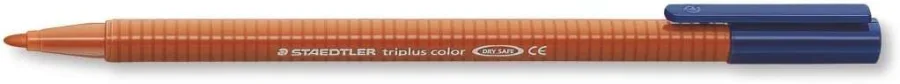 Staedtler Triplus Color 323 Rotulador de Punta Fina - Trazo 1mm Aprox - Tinta Base de Agua - Color Siena Tostada · Pack de 10 uds.