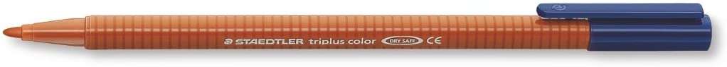 Staedtler Triplus Color 323 Rotulador de Punta Fina - Trazo 1mm Aprox - Tinta Base de Agua - Color Siena Tostada · Pack de 10 uds.