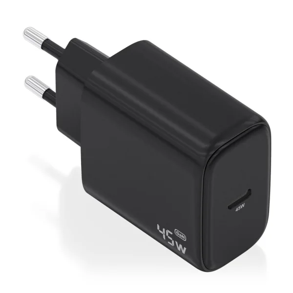 Aisens Cargador GAN 45W - USB-C PD3.0 QC4.0 - Color Negro