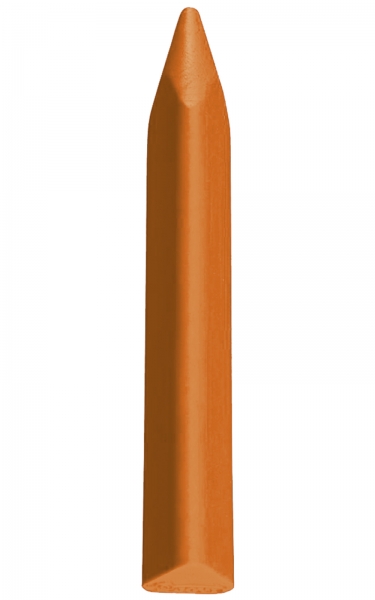 Jovi Triwax Estuche de 12 Ceras - Triangulares - No Manchan Ni Se Rompen - Trazo Suave - Gran Rendimiento - Facil Agarre - Apto para Sacapuntas - Libre de Alergenos - Color Naranja