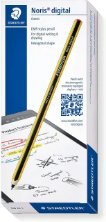 Staedtler Noris Digital Pack de Lapiz Digital + 5 Puntas de Recambio - Superficie Antideslizante - No Necesita Carga
