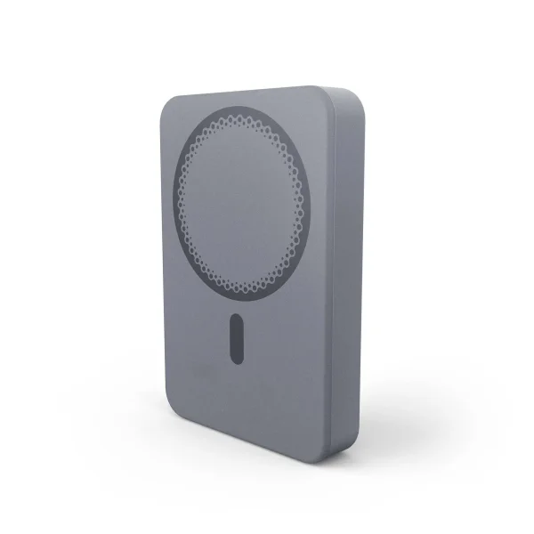 Energy Sistem Magnetic Powerbank Inalambrico Magnetico 10000 mAh - 15W Carga Inalambrica, 20W por Cable - Carga Inteligente y Rapida - Carga Simultanea - Sensor NTC - USB-C - Color Gris