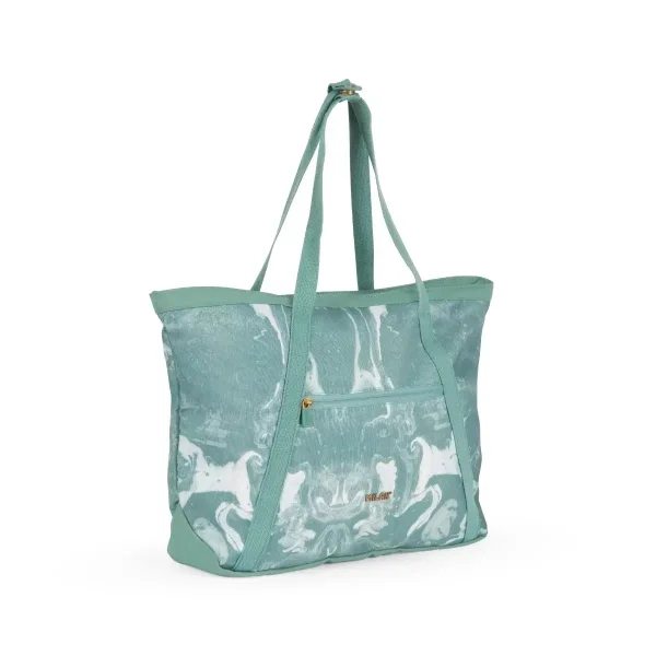 Milan Coleccion Lava Bolso Shopper 18.5L - Gran Capacidad - Cierre de Cremallera - Tamaño 52x36x3cm - Color Verde