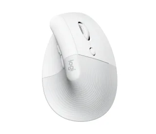 Logitech Lift Raton Vertical Bluetooth e Inalambrico USB 4000dpi - 5 Botones - Uso Diestro - Color Blanco