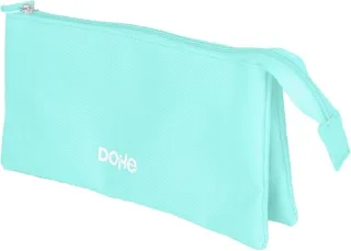 Dohe Serenity Portatodo Triple - Cierre Doble con Cremallera y Tirador de Goma - Color Verde