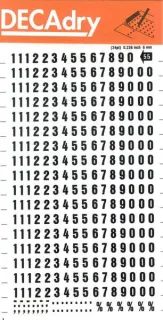 Apli Numeros Transferibles - 6mm de Tamaño - 316 Caracteres - Facil Aplicacion y Durabilidad - Negro
