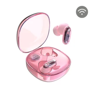 Mars Gaming MHIB2 Auriculares Bluetooth 5.4 - Microfono Integrado - Autonomia hasta 7h - Indicador LED - Semitransparente - 60x60x30mm - Color Rosa