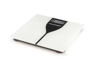 Blaupunkt Bascula Corporal - Capacidad 180kg - Pantalla Digital - Vidrio Templado - Encendido y Apagado Automatico - Color Blanco y Negro