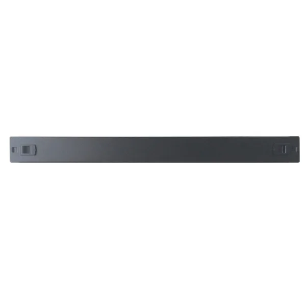 WP Tapa Delantera para Armario 1U - Instalacion sin Tornillos - 490x15x55mm - Color Negro