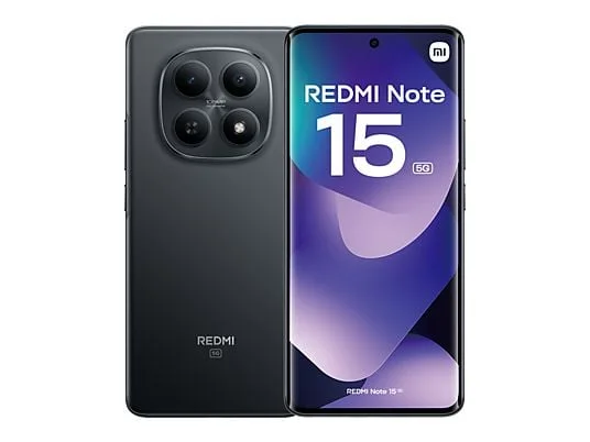Xiaomi Redmi Note 15 5G Smartphone Pantalla 6.77" - 8GB - 256GB - Camara Principal 108MP - Bateria 5520mAh - Color Negro