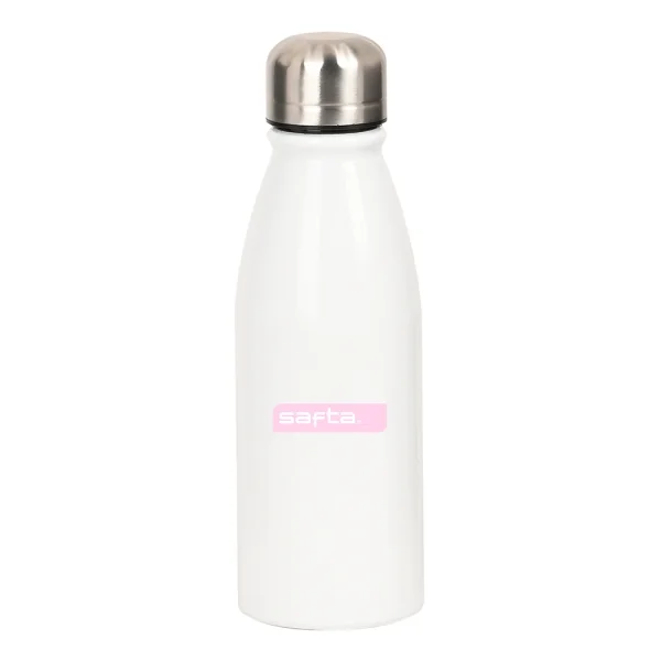 Safta Botella Metalica de 500ml - 60x240mm - Color Blanco