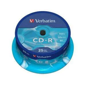 Verbatim CD-R 52x 700MB (Tarrina 25 Uds)