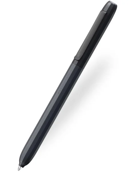 Faber-Castell Avori Boligrafo de Mecanismo Giratorio XB - 92% de Plastico Reciclado - Clip Metalico Solido - Color Negro