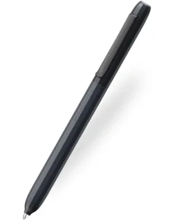 Faber-Castell Avori Boligrafo de Mecanismo Giratorio XB - 92% de Plastico Reciclado - Clip Metalico Solido - Color Negro