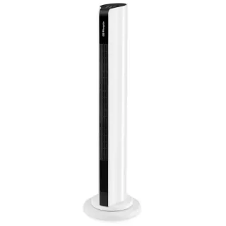 Orbegozo TWM 1000 Ventilador de Torre - Potente Motor de 50W - 3 Velocidades y Oscilacion de 60º - Temporizador Programable - Panel Tactil y Mando a Distancia - Diseño Elegante en Blanco y N