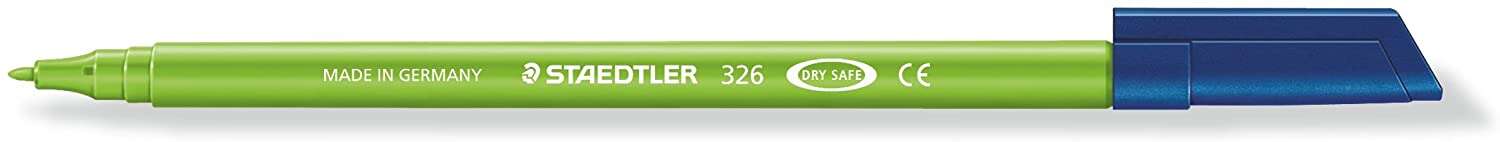 Staedtler Noris 326 Rotulador de Punta Fina - Trazo 1mm Aprox - Tina Base de Agua - Color Verde Claro · Pack de 10 uds.