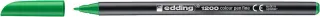 Edding 1200 Rotulador - Punta Redonda - Trazo 1mm - Tinta con Base de Agua - Color Verde Neon · Pack de 10 uds.