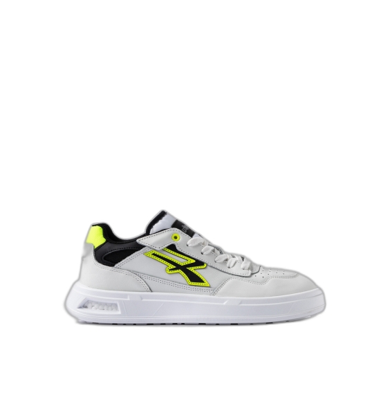 Upower Harlow Calzado de Seguridad Bajo - Talla 35 - Proteccion OB SR, Peso Ligero - Color Blanco/Amarillo