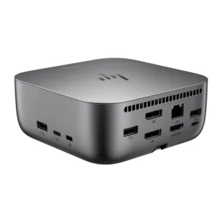 HP Dock G6 100W Thunderbolt 4 con 8 Puertos - 2xUSB-C, 3xUSB-A, 2xDisplay Port, 1xHDMI, 1xRJ-45 - Alimentacion hasta 100W via USB‑C PD - Color Gris
