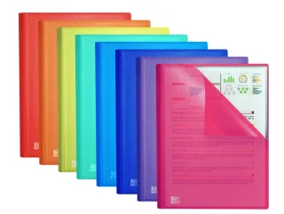 Oxford Urban A4 Carpeta de 30 Fundas Soldadas - Fundas de 50mic - Tapa de Plastico Translucido - Colores Surtidos · Pack de 10 uds.