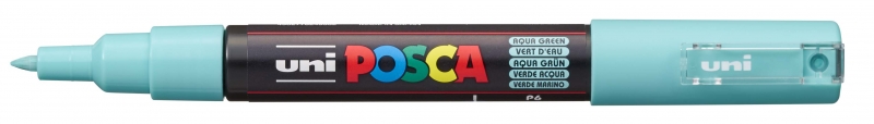 Posca PC-1M Marcador de Pintura - Punta Conica 0.7mm - Tinta Base al Agua - No Permanente - Resistente a la Luz - Inodoro - Ideal para Carteleria y Decoracion - Color Verde Marino · Pack de