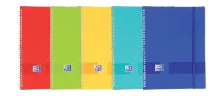 Oxford Live & Go A4 Carpeta de Fundas Espiral - Tapa de Plastico Opaco - 20 Fundas · Pack de 10 uds.