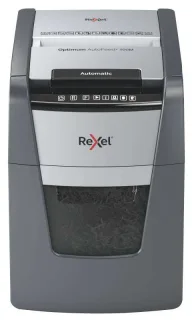 Rexel Optimum Autofeed 100M Destructora Automatica de Microcorte P-5 - Autoalimentacion 100 Hojas, Manual 6 Hojas - Ultrasilenciosa - Color Gris/Plata