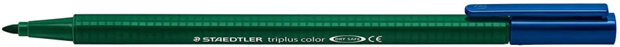 Staedtler Triplus Color 323 Rotulador de Punta Fina - Trazo 1mm Aprox - Tinta Base de Agua - Color Verde Tierra · Pack de 10 uds.