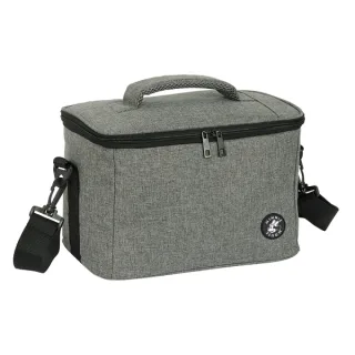Safta Minnie Mouse Grey Bolsa Isotermica Porta Alimentos 9.2L - Cremallera - Asa Acolchada - Bandolera Ajustable - Repelente al Agua - Asa Superior - 290x180x190mm - Color Gris