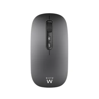 Ewent Raton Inalambrico - Conectividad Multidispositivo - Activacion Asistente IA - Recargable - 6 Botones - Bateria de 500mAh - Color Negro