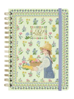 Finocam Martabge Agenda - Anual 2027 - Semana Vista Horizontal - Formato E10 - 155x212mm - Espiral Doble - Tapa Dura de Carton Forrado - Esquinas Microperforadas - Papel de 80g/m2 - Color Az