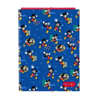 Safta Mickey Mouse Today Carpeta con 3 Solapas - Tapas Duras Forradas - Cierre con Gomas - 260x25x335mm - Color Azul
