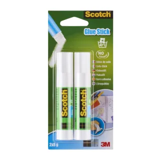 Scotch Pack de 2 Pegamentos en Barra Adhesivo Solido - 8gr por Unidad - Color Transparente