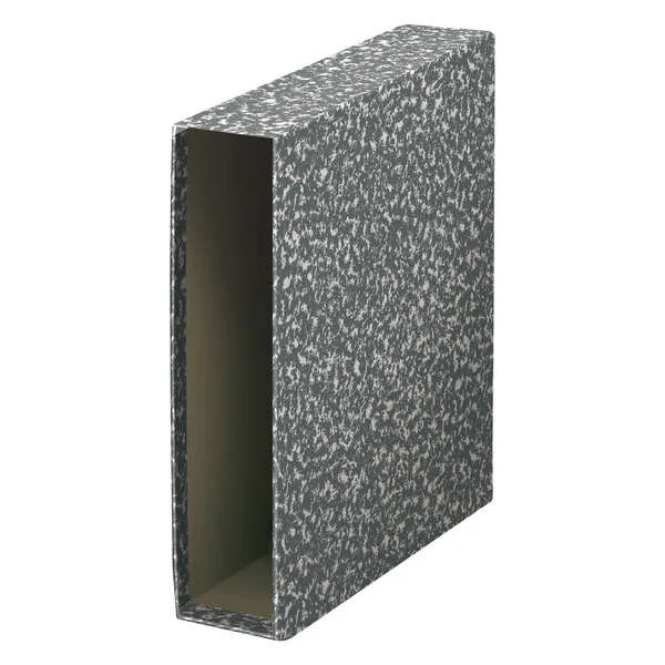 Dohe Archiclas Funda de Archivador Tamaño Folio Natural - Carton Forrado con Papel Impreso - Color Gris Jaspeado