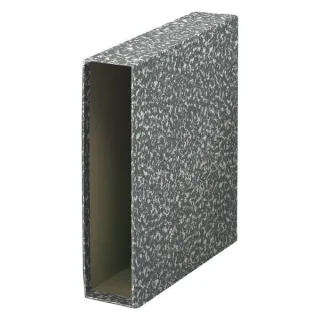 Dohe Archiclas Funda de Archivador Tamaño Folio Natural - Carton Forrado con Papel Impreso - Color Gris Jaspeado