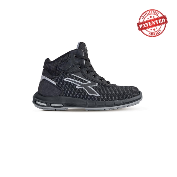 Upower Velar Plus S ESD Zapato Alto de Seguridad - Talla 35 - Puntera AirToe Aluminium, Antipinchazos, Alta Resistencia a la Abrasion, Suela PU/PU High Rebound, Proteccion S3S CI FO SR - Col