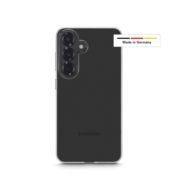 Hama Always Clear Funda para Samsung Galaxy S25+ - Antideslizante - Poliuretano Termoplastico - Bordes Elevados - Color Transparente