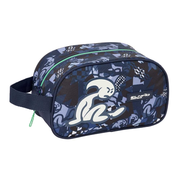 Safta el Niño Navy Neceser de 5L - Cremallera - Asa Lateral - Adapatable a Carro - 260x120x150mm - Color Azul Marino