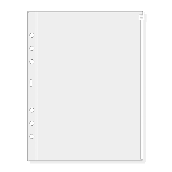 Finocam R1071 Funda para Agendas Open - Cierre de Cremallera - Formato 1000 - 167x2x217mm - PVC - Color Gris Claro