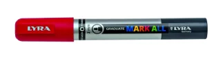 Lyra Mark All Rotulador Permanente - Multisuperficie - Punta Redonda - 2mm - Color Rojo · Pack de 6 uds.