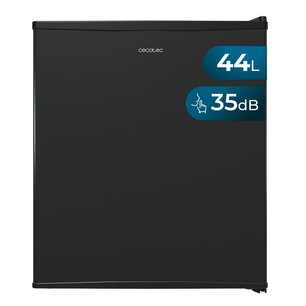 Cecotec Bolero CoolMarket BC SD 47 Black Nevera Minibar - Capacidad 44L - Temperatura Regulable hasta 3ºC - Silencioso 35dB - Luz LED - Color Negro